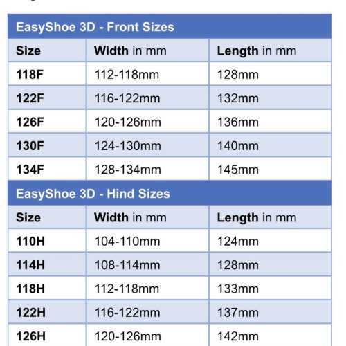 Storleksguide på Easyshoe
